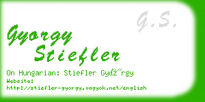 gyorgy stiefler business card